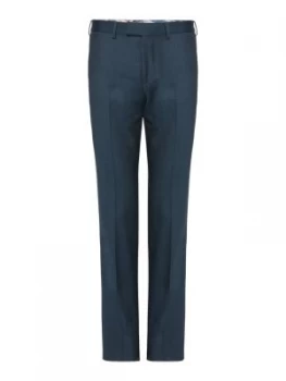 Ted Baker Mens Beriman Flannel Trousers Teal