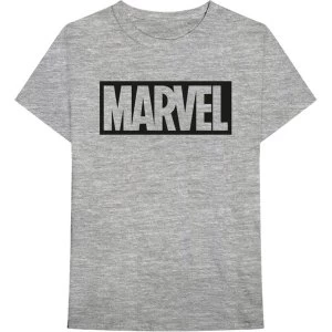 Marvel Comics - Logo Unisex Small T-Shirt - Grey