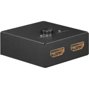 Goobay Manual HDMI Switch 2 to 1 - Black