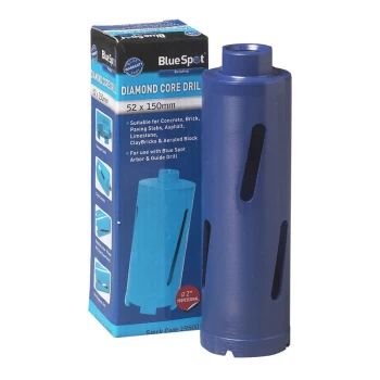 Bluespot - 19500 52 X 150mm Diamond Core Drill