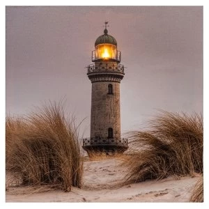 Seashore LED Lighthouse Canvas