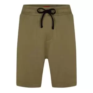 Hugo Logo Tape Pyjama Shorts - Green