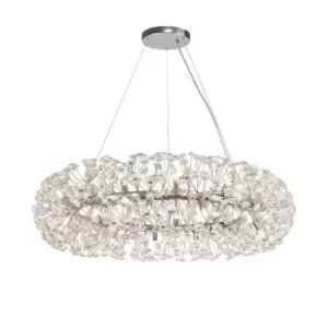 Ceiling Pendant 26 Light G9 Polished Chrome, Crystal