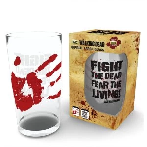 The Walking Dead Fight The Dead Large Glass