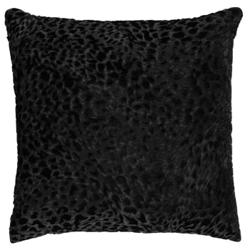 Biba Samantha Leopard Jacquard Cushion - Samantha Black