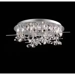 Aviance 8-Light Polished Chrome/Crystal Ceiling Light