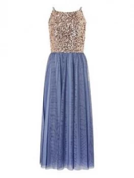 Monsoon Girls Selena Sequin Prom Dress - Gold