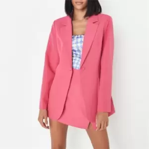 Missguided Skinny Tailored Blazer - Pink