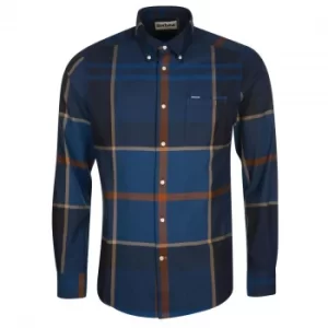 Barbour Mens Dunoon Tailored Shirt Midnight Tartan XXL