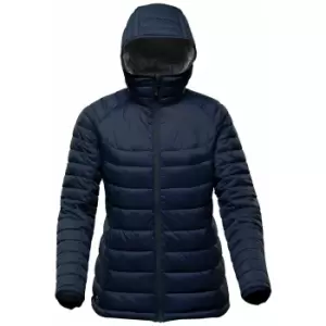 Stormtech Womens/Ladies Stavanger Thermal Padded Jacket (S) (Navy/Graphite Grey)