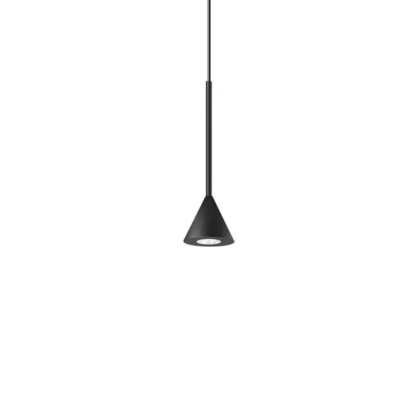 Archimede Integrated LED Cone Pendant Ceiling Light Black 250Lm 3000K