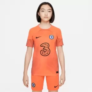 Nike FC 2022/23 Stadium Goalkeeper Big Kids Nike Dri-FIT Soccer Jersey - Orange