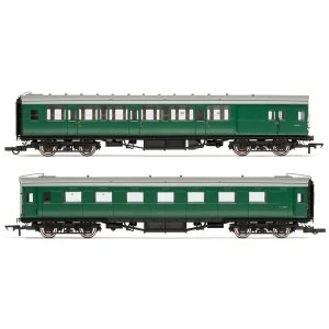 Hornby BR (Ex-Maunsell) Pull/Push Coach Pack Set 619 Era 5 Model Train