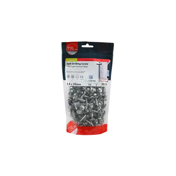 Hex Head Self Drilling Screws for Light Section Steel L32W16BB Diameter: 5.5mm