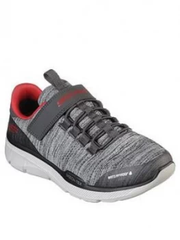 Skechers Boys Equalizer 3.0 Boys Waterproof Trainer - Charcoal, Size 13 Younger