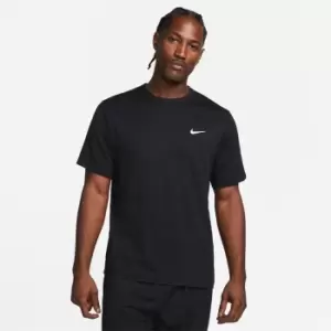 Nike Dri-FIT UV Hyverse Mens Short-Sleeve Fitness Top - Black