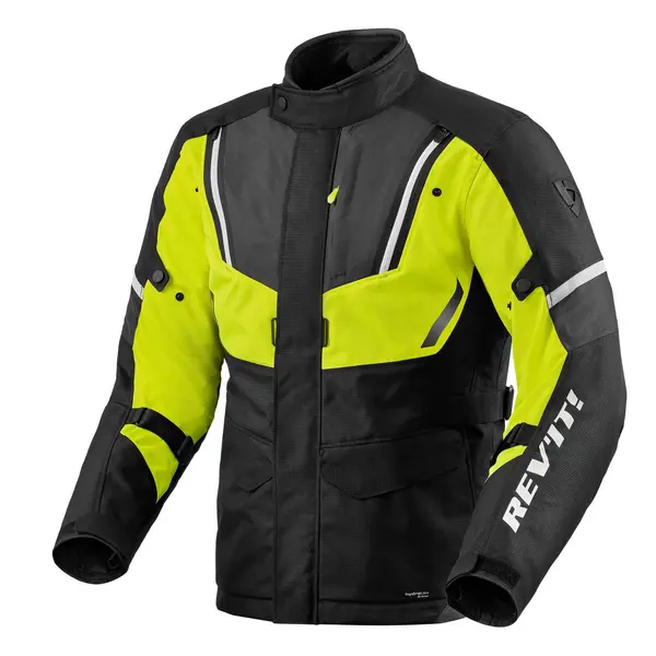 REV'IT! Move H2O Jacket Black Neon Yellow Size M