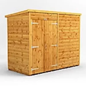 Power Garden Shed 84PPWDD Golden Brown 8x4