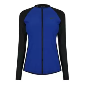 Nike Trigeo Long Sleeved Zip Rashsuit Womens - Blue