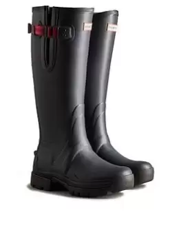 Hunter Balmoral Side Adjustable Wellington Boots - Navy, Size 4, Women