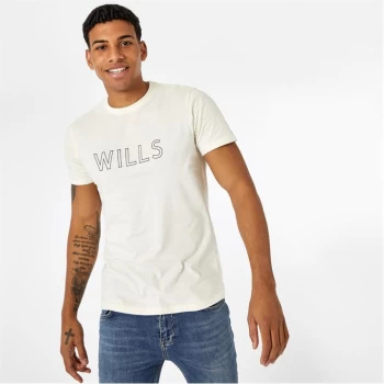 Jack Wills Manorhill Graphic T-Shirt - Vintage White