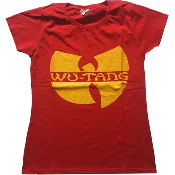 Wu-Tang Clan - Logo Womens Medium T-Shirt - Red