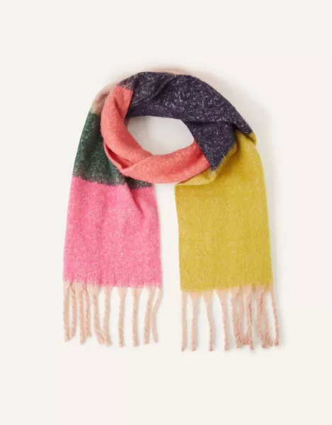 Stripe Fluffy Scarf