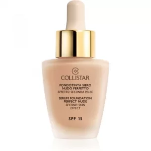 Collistar Serum Foundation Perfect Nude Brightening Foundation for Natural Look SPF 15 Shade 4 Sand 30ml