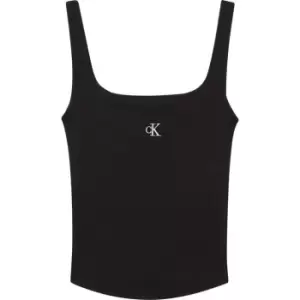 Calvin Klein Jeans CK RIB TANK TOP - Black