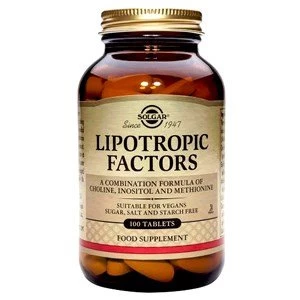 Solgar Lipotropic Factors Tablets Vegetarian Formula 100 tablets