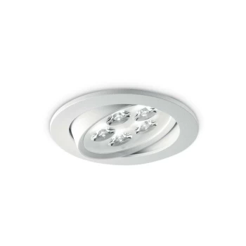 Ideal Lux DELTA - Integrated LED 5 Lights Recessed Downlight Lamp White 3000K (Driver Included)