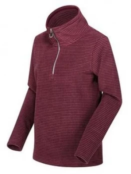 Regatta Solenne Quarter Zip Fleece - Dark Burgundy , Dark Burgundy, Size 20, Women