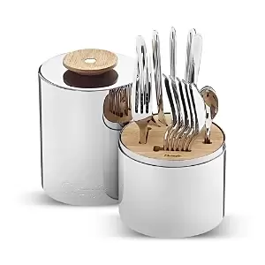 Christofle Essentiel 24 Piece Flatware Set with Storage Canister