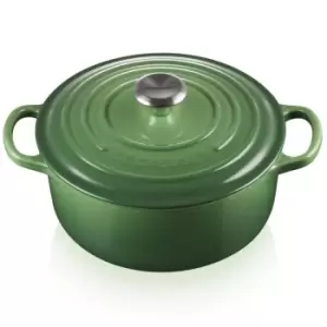 Le Creuset 20cm Cast Iron Round Casserole Bamboo Green