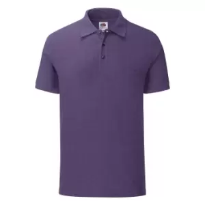 Fruit Of The Loom Mens Iconic Pique Polo Shirt (XL) (Heather Purple)