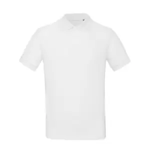 B&C Mens Inspire Polo (XL) (Snow)