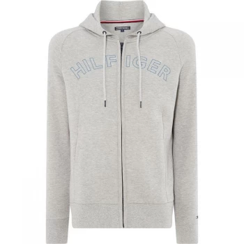 Tommy Bodywear Premium Tech Zip Through Hoodie - Grey