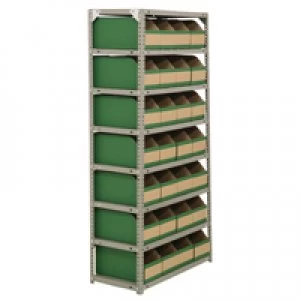 Slingsby Bolt Kit 1800X900X400mm 8-Shelves 28 Bins Grey 383651