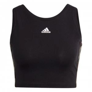 adidas Cropped Top Ladies - Black/White