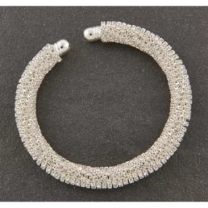 Sparkle Mesh Silver Plated Bracelet