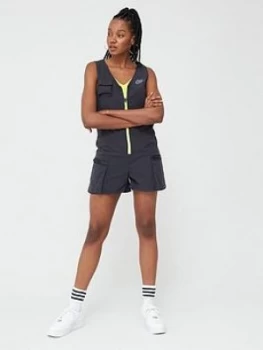 Nike NSW Icon Clash Playsuit - Black, Size XS, Women