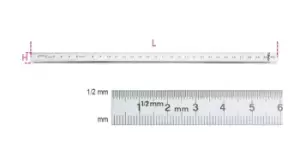 Beta Tools 1682 Flexible Graduated Stainless Steel Ruler 1000mm 016820100