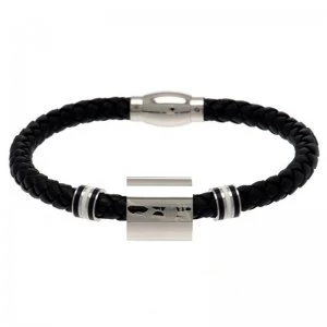 Steel/Leather Bracelet - Tottenham Hotspur FC