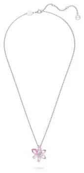 Swarovski 5662493 Gema Flower Pendant Necklace Rhodium Jewellery