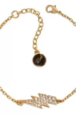 Ladies Karl Lagerfeld Gold Plated Lightning Bolt Bracelet 5378165