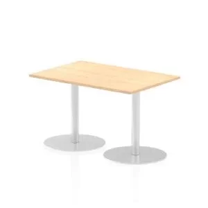 Italia Poseur Table Rectangle 1200800 Top 725 High Maple