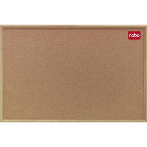 Nobo Classic 1800 x 1200mm Noticeboard with Cork Surface Oak Frame and Wall Fixing Kit