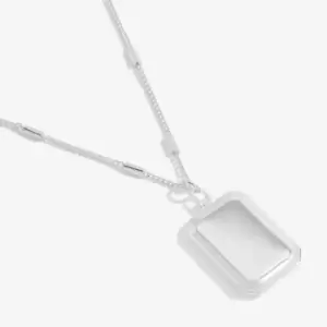 Lockets Follow Your Dreams Rectangle Silver 46cm + 5cm Necklace 6260