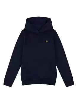 Lyle & Scott Boys Classic Oth Hoody Fleece - Navy Blazer, Size 7-8 Years