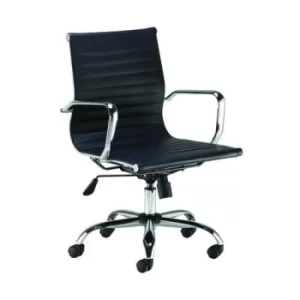 Sosa Operator Chair 620x620x900-980mm Leather Black KF90983